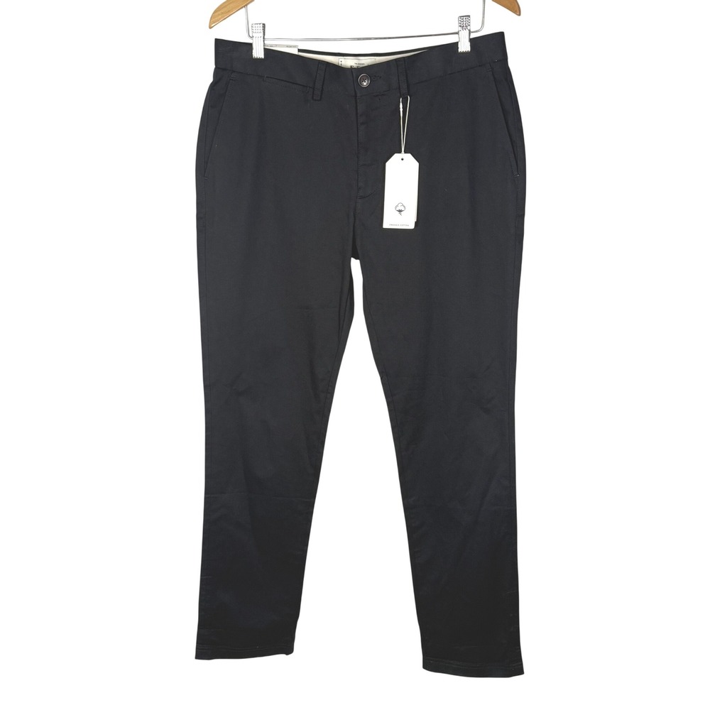 Ben Sherman NWT Signature Slim Fit Organic Cotton Chinos Black 34/32 Classic